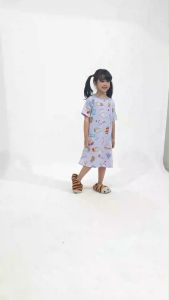 Kiminori GADIS Dress Anak Perempuan Lengan Pendek