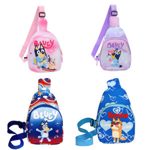Bluey Shoulder Bag Bingo Chest Pack Anime Backpack Cartoon Coin Purses Model Preschool Snack Pack Kids Toys Childrens Gifts
