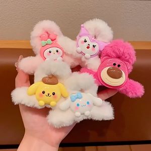 【Pharaoh🎀COD】Anak -anak cakar rambut mewah gadis lucu kartun aksesori rambut sanrio rambut keriting klip hiu
