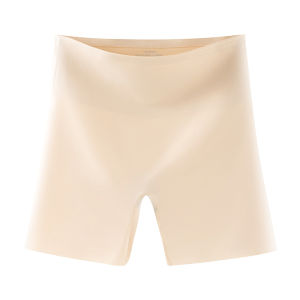 Miiow | Ice Silk Seamless Safety Pants Women High Waist Abdomen Control Briefs Summer Three-In-One Base Layer Pants Anti-Light Walking