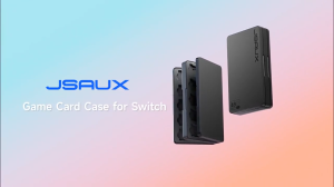 JSAUX Game Card Case for Nintendo Switch 2 Switch OLED & Lite 40-Slot Hard Shell Storage Holder for 40 Game Cartridges & Micro SD Cards