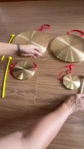 KKT Trẻ Em Kim Loại Tay chũm chọe Gong Band Bộ gõ Đồ chơi giáo dục âm nhạc