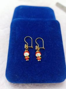 ANTING ANAK BONEKA PERAK 925 LAPIS MAS 24K