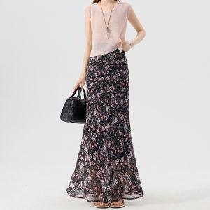 La Chapelle | Dopamine Pink Fish Tail High Waist Slim Fit A-Line Skirt