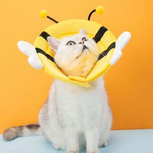 Pet Cat Elizabeth Circle Adjustable Dogs Protective Neck Collar Anti-licking Pet Headgear Anti-bite