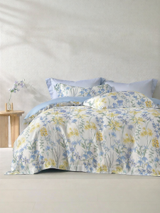 Mercury | Cotton Floral 4-Piece Bedding Set