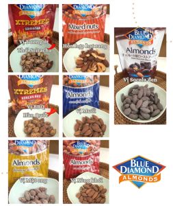 Hạnh nhân BLUE DIAMOND - Vị muối Roasted Salted