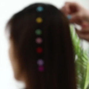 Colourful Bead Hair Clip Klip Rambut Mini Cute Hairpin Kids Baby Girls Braiding DIY Hair Accessories Gift