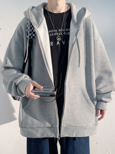 Áo Khoác Cardigan American Style Dáng Rộng Cho Nam Mùa Xuân Thu Hè 2024 Áo Khoác Ngoài Có Mũ Trùm Đầu Thời Trang Thường Ngày Cho Nam