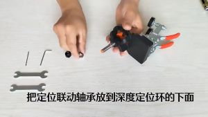 Concealed 35mm Hinge Jig Kit Boring Jig Template Cabinet Door Woodworking Hole Drilling Guide
