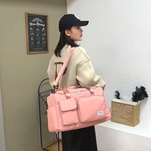 กระเป๋าเดินทาง L15 กระเป๋าไปรเวท ทรงกระเป๋ากอร์ฟ กันน้ำ ทนทาน เนื้อผ้าไนลอนสวยงาม