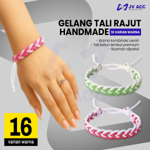 NANVAN NVN-TL31 GELANG ANYAMAN KATUN PASANGAN/PRIA/WANITA/PACAR TRENDY JEPANG