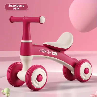 AGUDUO | Infant Toddler Balance Bike Four Wheels