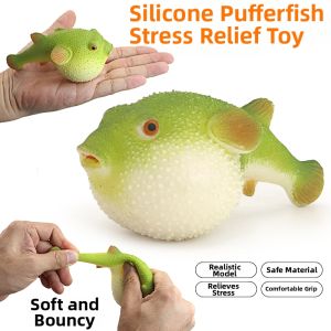 Stress-Relief Realistic Soft Jelly Pufferfish Model
