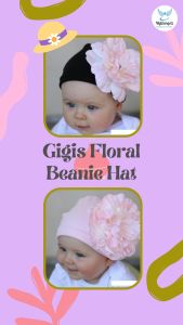 Mylilangelz Gigis Splendour Floral Beanie Baby Hat Topi Baby Girl
