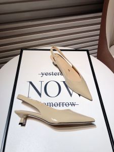 French Minimalist Pointed Toe Low Heel Shoes Womens Korean Style New Versatile Single Strap Hollow Back Thin Heel Commuter Shoes