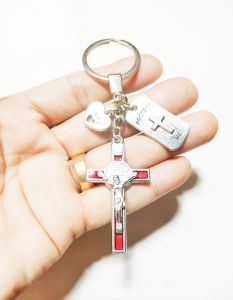 Exorcism Crucifix Of St. Benedict Key Holder for Protection Against BadLuck for All Season Gift