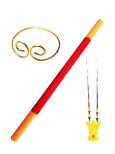 Soft Foam Sponge Inflatable Non-Extendable Golden Ruler Stick Toy for Children Traditional Chinese Journey to the West Propensity
