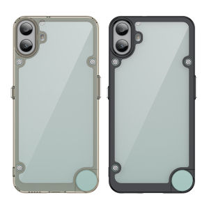 CMF By Nothing Phone 1 เคสเบาะลมกันกระแทกเคลือบด้านหลังเคสโทรศัพท์แข็งสําหรับ Nothing CMF Phone1 กันชนซิลิโคน