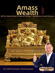 JUSHANYUAN | Lucky Wealth Maitreya Statue Ornament