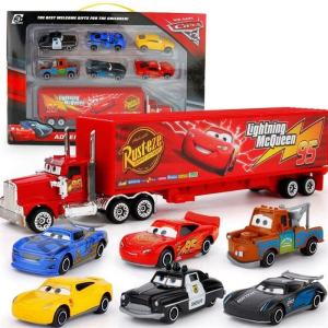 7PCS Set Disney Pixar Cars McQueen Metal Alloy and Plastic Model Car Toy