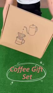 Ready Stock Coffee Gift Set grinder kettle spoon filter for friends/couple/family Kopi set hadiah untuk kawan/keluarga
