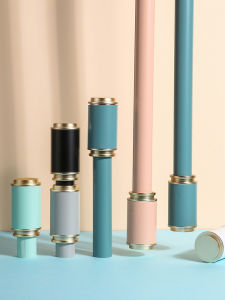 CHAOLIANSHE | Customized Thick Aluminum Alloy Roman Rod 2-Pole 1-Bar Curtain Rod