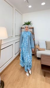 Gamis Bahan Karina Print: Fashion Muslimah Terbaik