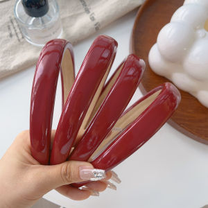 【♡Lovely girls house♡】ที่คาดผมที่คาดผมฟองน้ำทรงสูงสไตล์วินเทจสีแดงสุขสันต์วันปีใหม่ของจีน