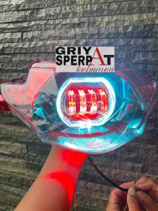 LAMPU DEPAN SUPRA X 125 OLD LAMA BILED PROJIE SUPER TERANG