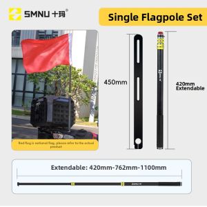 SMNU | Adjustable Motorcycle Specific Flag Pole Sport Camera Compatible Extension Navigation Light Compatible