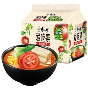Master Kong Vegetarian Instant Noodles Pure Vegetarian Instant Noodles Instant Food Instant Noodles Garden Tomato Assorted Mushroom Plain Noodles