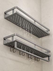 Giá Để Đồ Phòng Tắm Hình Chữ Nhật Treo Tường Không Cần Đục Lỗ Giá Để Đồ Phòng Tắm Bằng Thép Không Gỉ Kiểu Dáng Đơn Giản