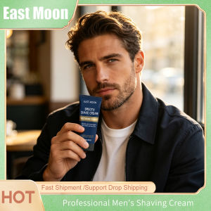 East Moon | Natural Shaving Cream For Men Rich And Dense Foam Not Irritaing Effectively Soften Easy Shaving Facial Care Gentle Shaving Cream