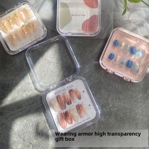 Finished Nail Beauty Packaging Box Wear Armor Storage High-End Transparent Nail Tip Display Classy Ornament Gift Box Anti-Oxidation