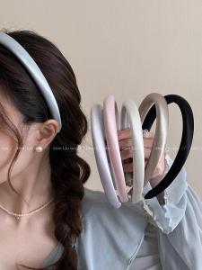 Fresh Simple Narrow Version Hairband Womens New 2025 High Sensation Headband Pressing Hair Washing Face Card High Skull Top Headwear