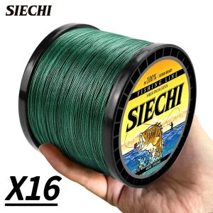SIECHI(猎奇) | SIE PE Line X16 Strands Braided Fishing Line 300-1000M Multifilament Braided Fishing Line for Freshwater Saltwater Super Strong