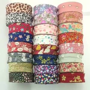 25mm Cotton Bias Tapes Single Folded Bias Binding Tapes Cross Grain Series Craft Apparel Sewing Cloth Fabric Tape 5m Per Roll