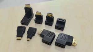 HDMI Connector Adapter 90 270 Degree Right Angle Male to Female Converter 4K HD Connector Mini Micro HDMI-Compatible Extender