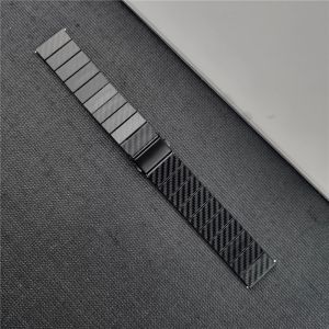 20mm 22mm Carbon Fiber WatchBand For Amazfit Balance 2/Active 2 Square Bracelet For Amazfit Bip 6/5/3/3Pro/GTR GTS 4 3 2 Strap
