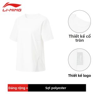 Li-Ning | Áo Thun Nữ Tay Ngắn Thoáng Khí Thấm Hút Tốt