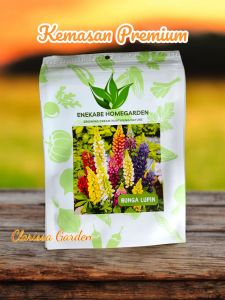 (KEMASAN PREMIUM) BIJI/BENIH TANAMAN BUNGA LUPIN MIX (isi-+100)