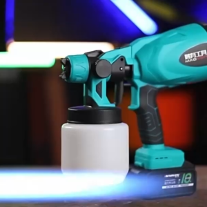 Suminoe Cordless Paint Spray Gun 1200ml High Capacity - 350ml/min Output Portable Sprayer for Walls Fences & DIY Projects