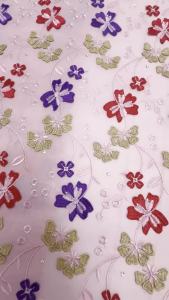 Nigerian 3D Cotton Lace Fabric 2026 High Quality African Swiss Voile for Women Ethnic Costume Sewing Material Dubai Style M387-1