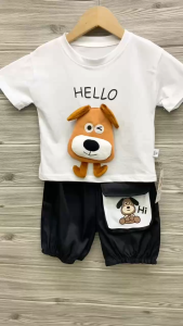 Terno for Kids Boy cute dog 3D design casual wear 1-5yrs old E83