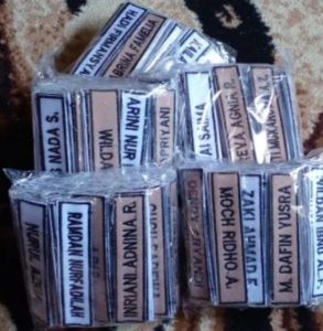 BORDIR NAMA SEKOLAH
