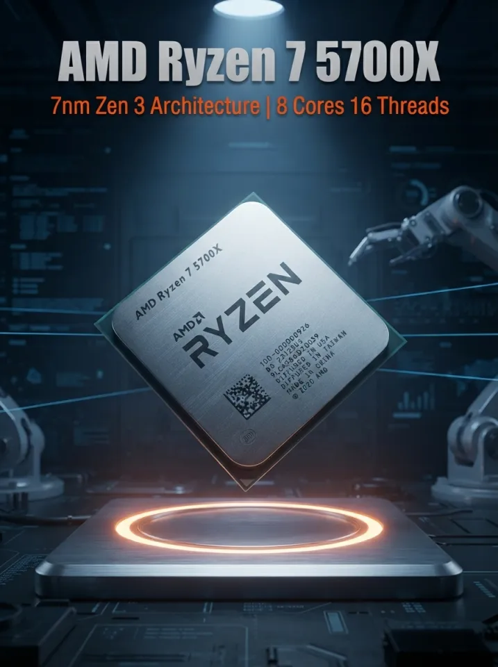 AMD | Ryzen7 5700X Zen3 AM4 Desktop Processor 8‑Core 16‑Thread 7NM