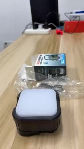 ESMARTER | Đèn Cắm Trại LED Hình Vuông Sạc Năng Lượng Mặt Trời - Đèn Khẩn Cấp Ngoài Trời Di Động Đa Chức Năng Với Pin Kim Loại Lithium