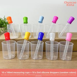 Educational Plastic Measuring Cups Droppers Syringes Teaching Aid