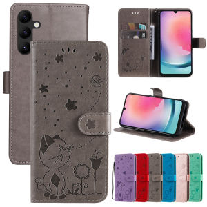 กระเป๋าสตางค์สําหรับ Samsung Galaxy A13 A16 A20 A23 A24 A31 A32 A33 A34 A42 A51 A52 A53 A54 A71 A72 A73 A06 ฝาครอบโทรศัพท์ Catbee